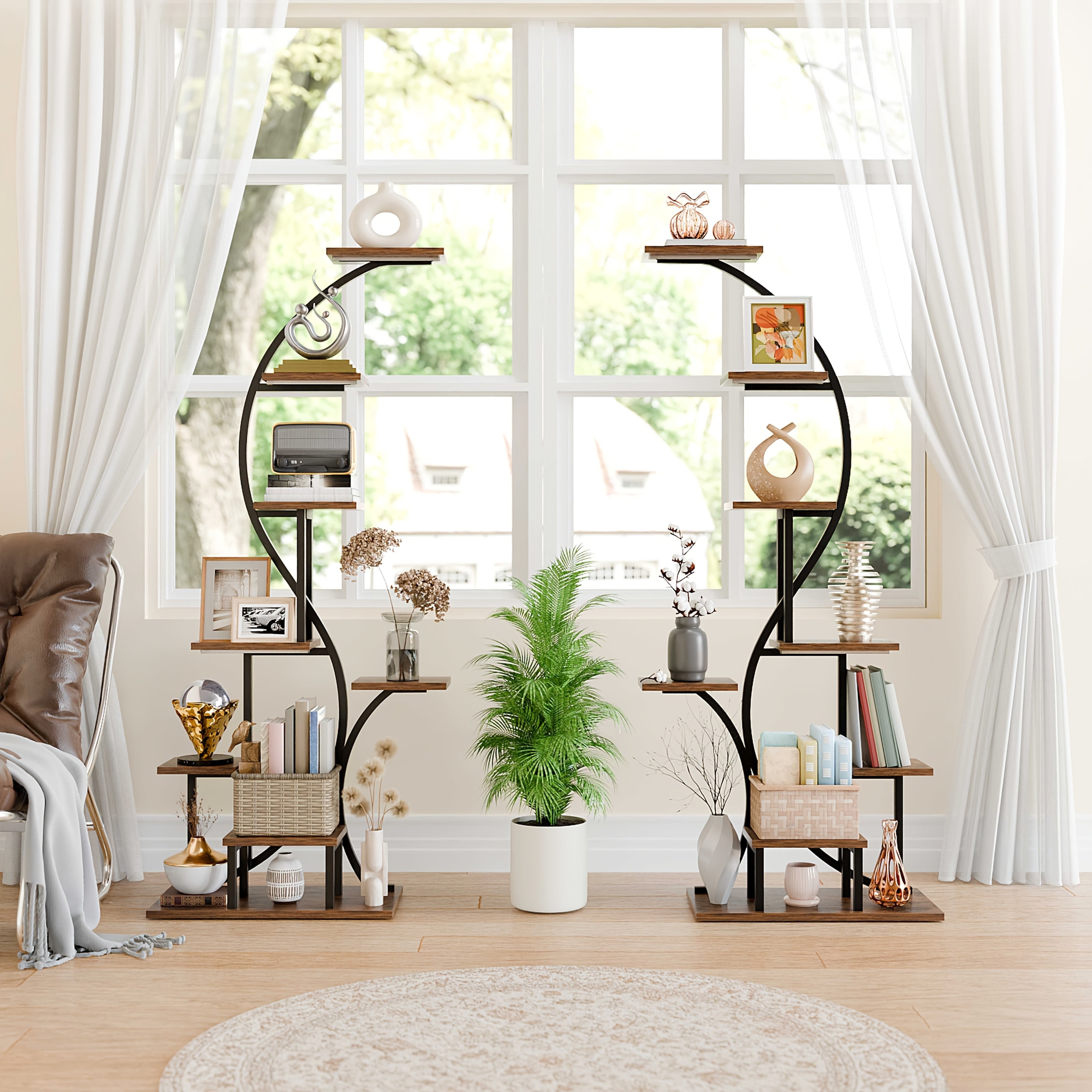 8 Tier Magazine Holders With Light, 65\