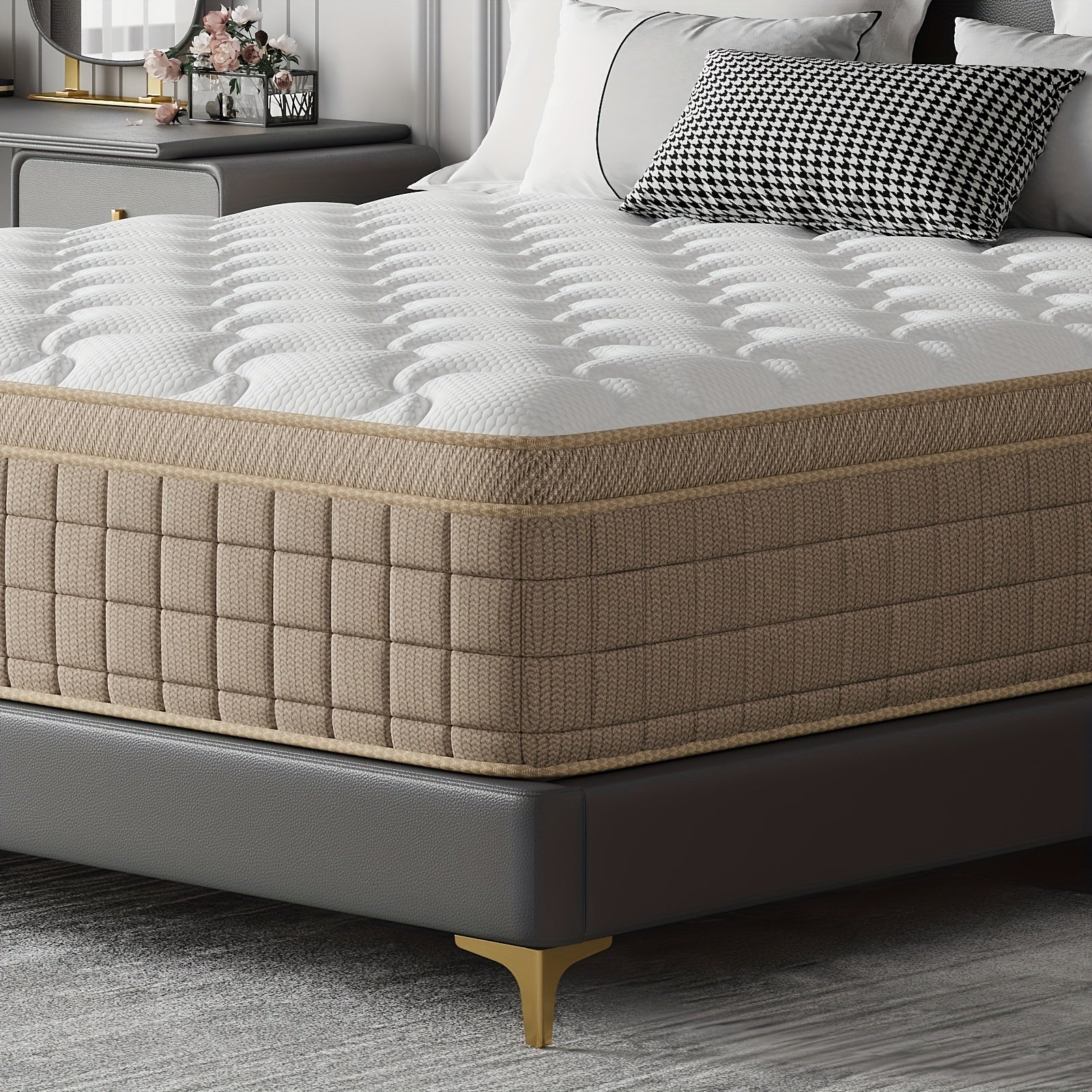 Luxury Gel Memory Foam & Pocket Spring Hybrid Mattress - 10\