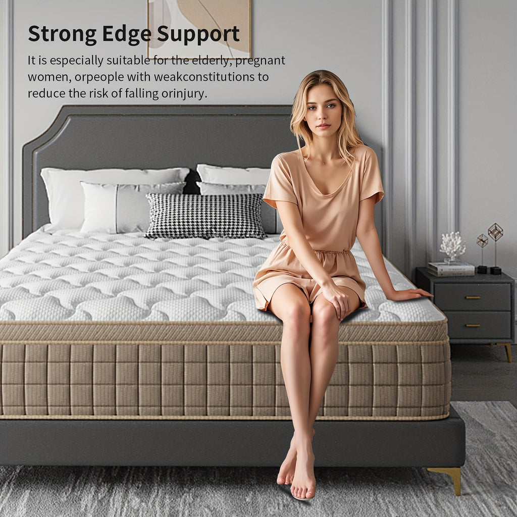 Luxury Gel Memory Foam & Pocket Spring Hybrid Mattress - 10\