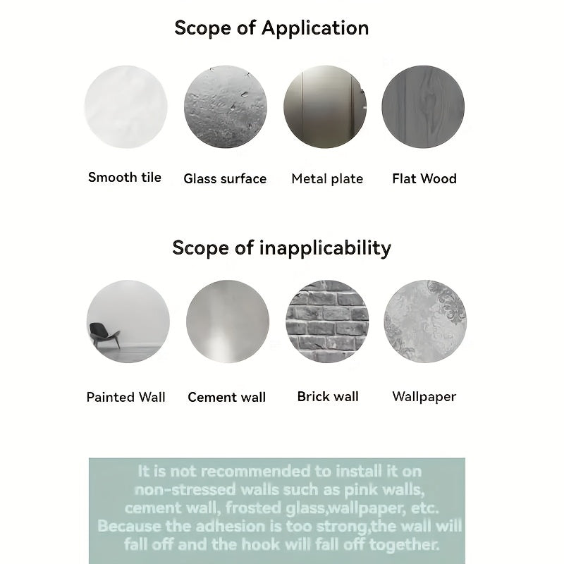 4pcs Ice Flower Hooks 4pcs Set, Wall Mounted Ice Flower Hook | Bathroom Towel Rack, Kitchen Utensil Storage Hook, Cumulative Of