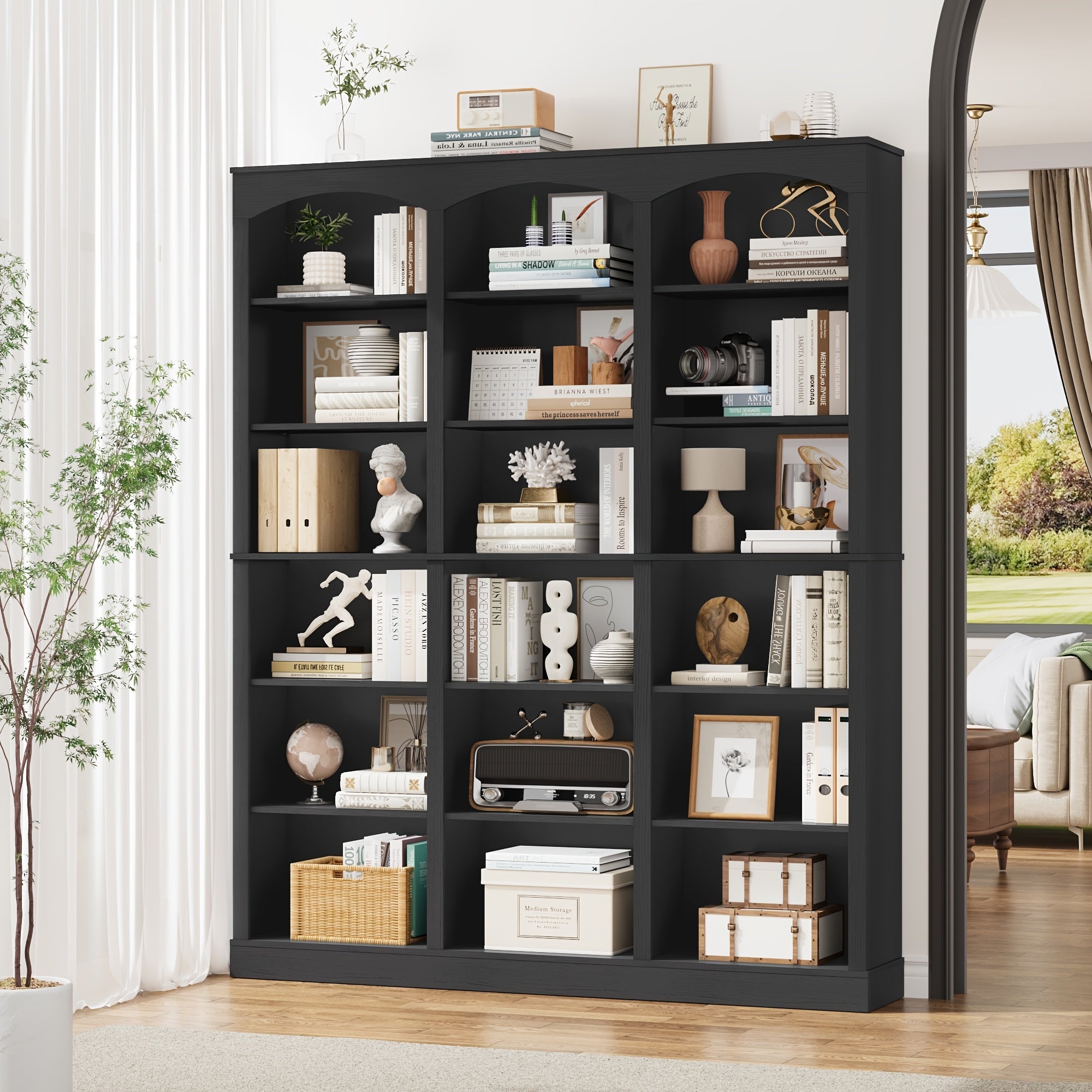 FULTRU 18-Open Display Cube Bookcase And Bookshelves, 71\