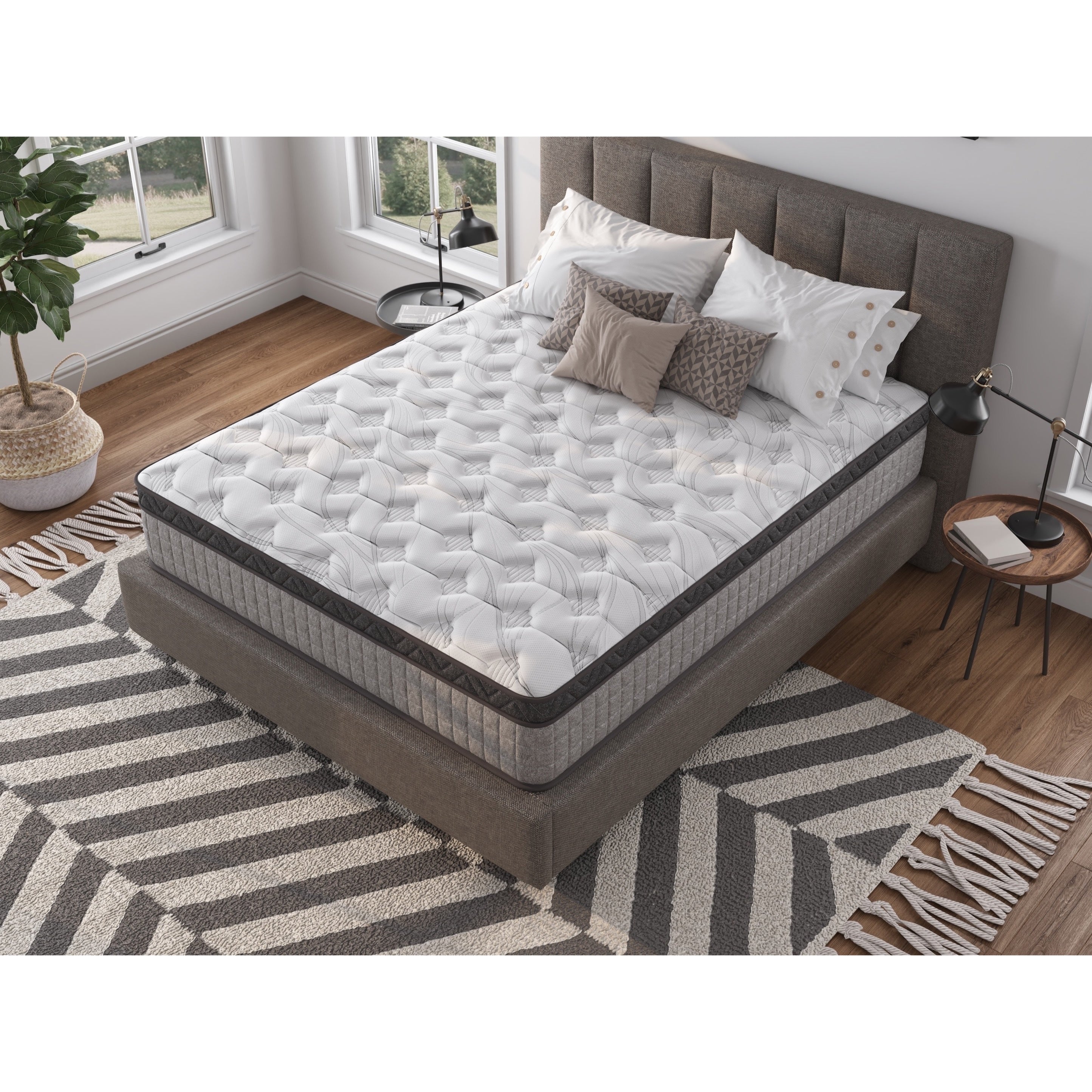 12 inch High Quality Innerspring Hybrid and Cooling Gel Memory Foam Mattress and Motion Isolation