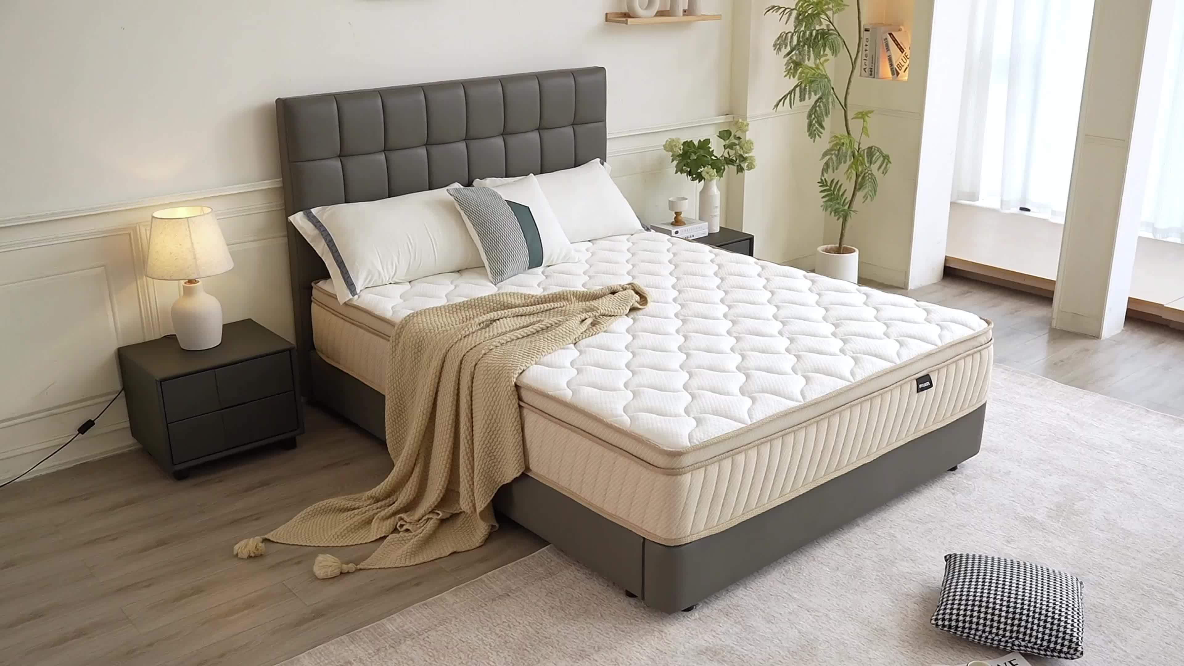 Luxury Gel Memory Foam & Pocket Spring Hybrid Mattress - 10\